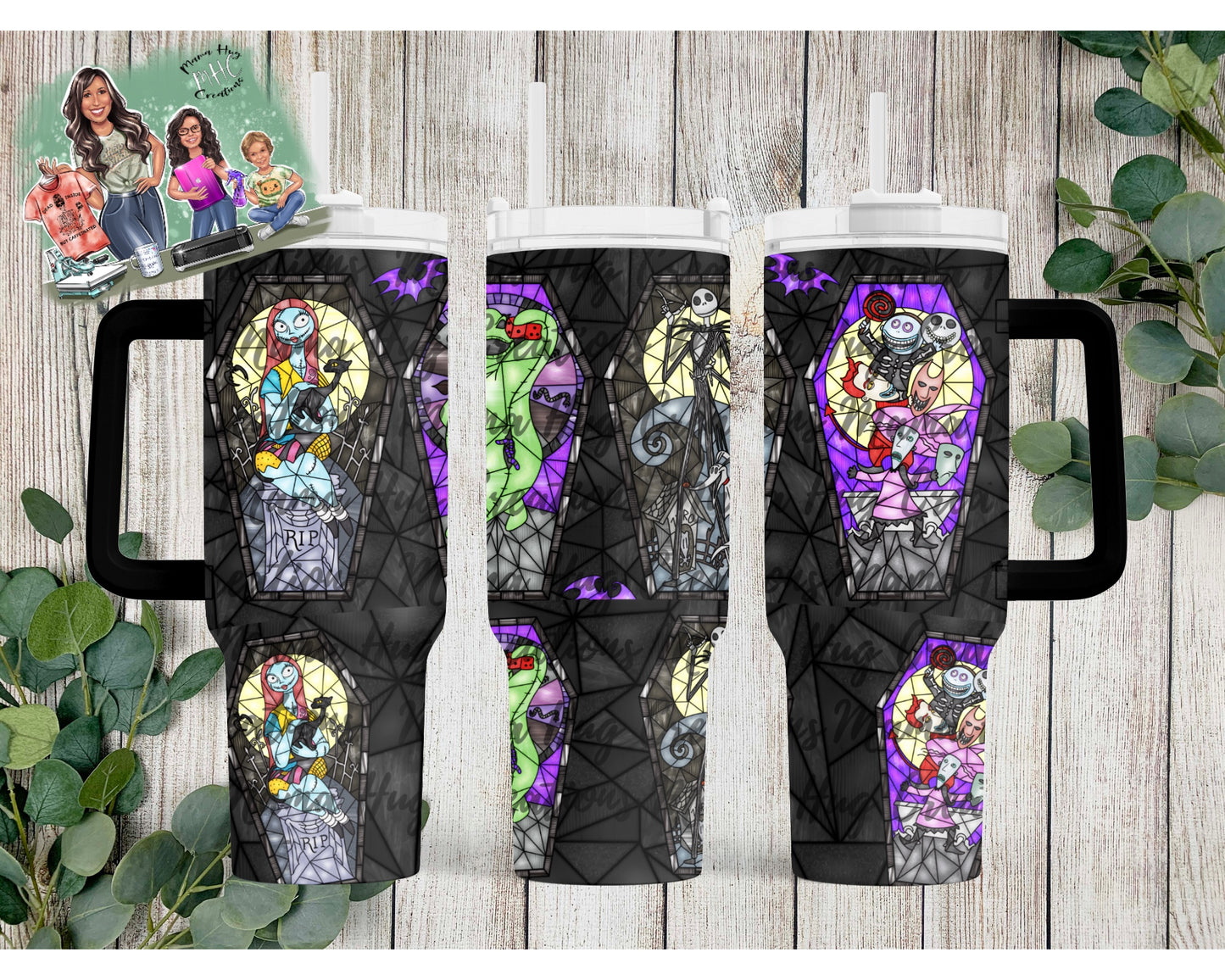 40oz NBC Stained Glass Tumbler