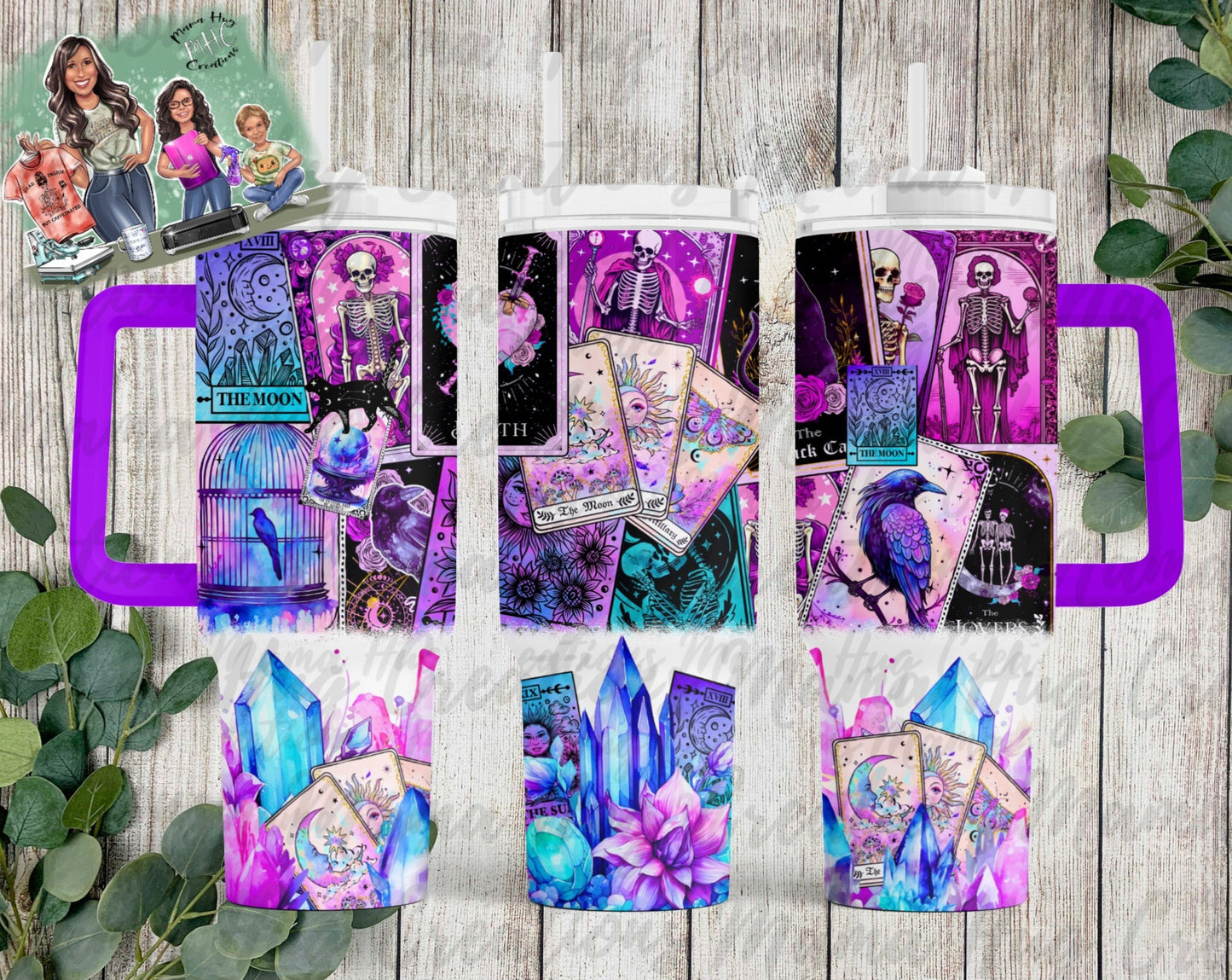 40oz Tarot card Tumbler