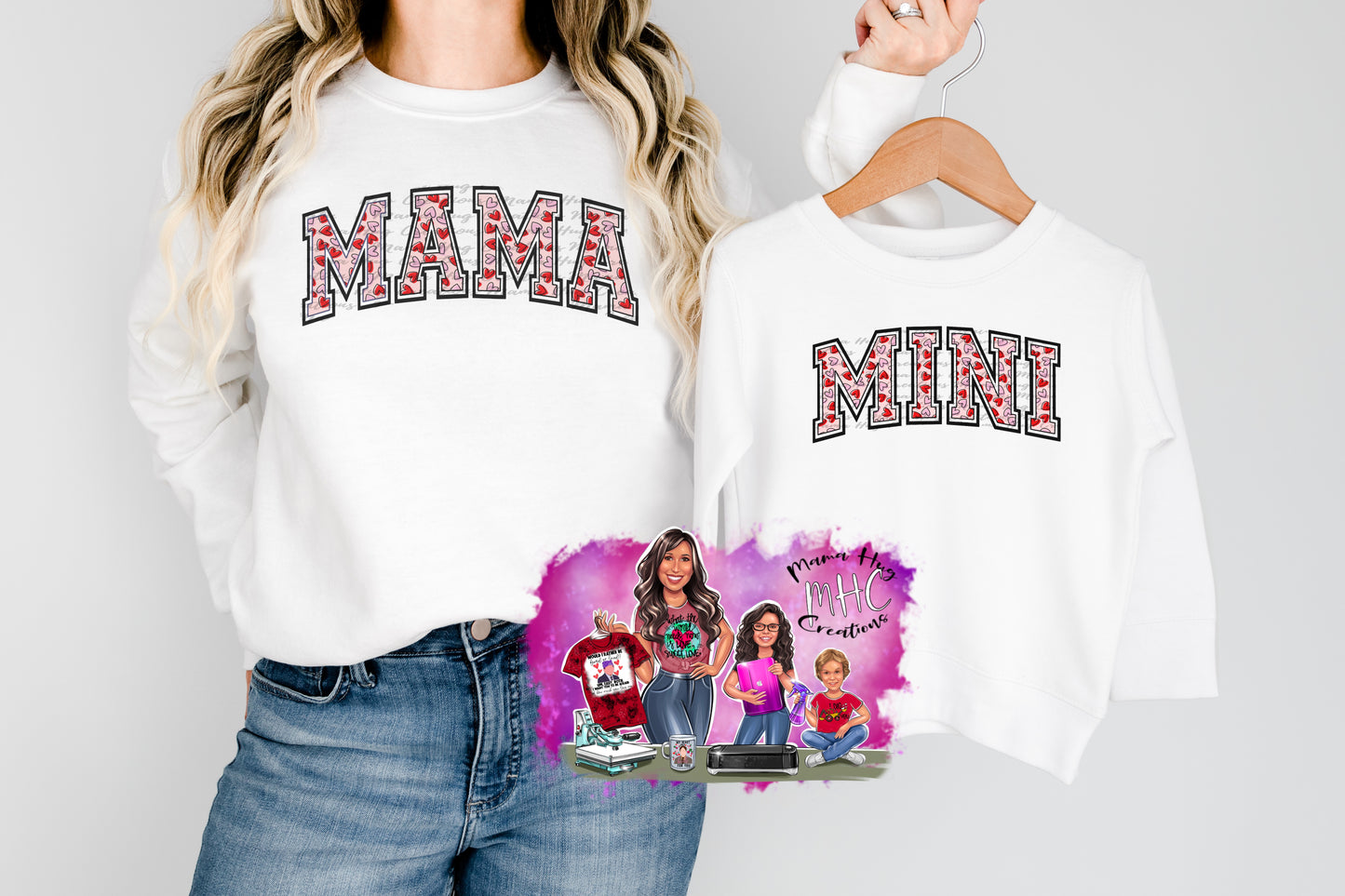 Mama / Mini Valentine's Day Shirts