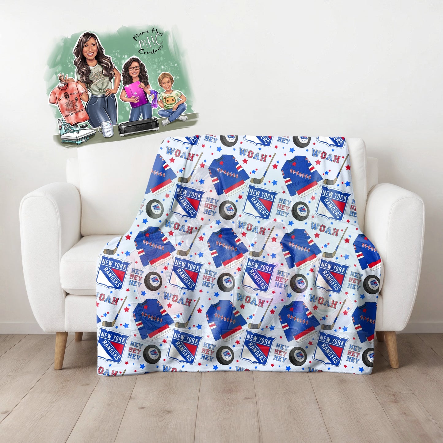 NY Hockey Blanket