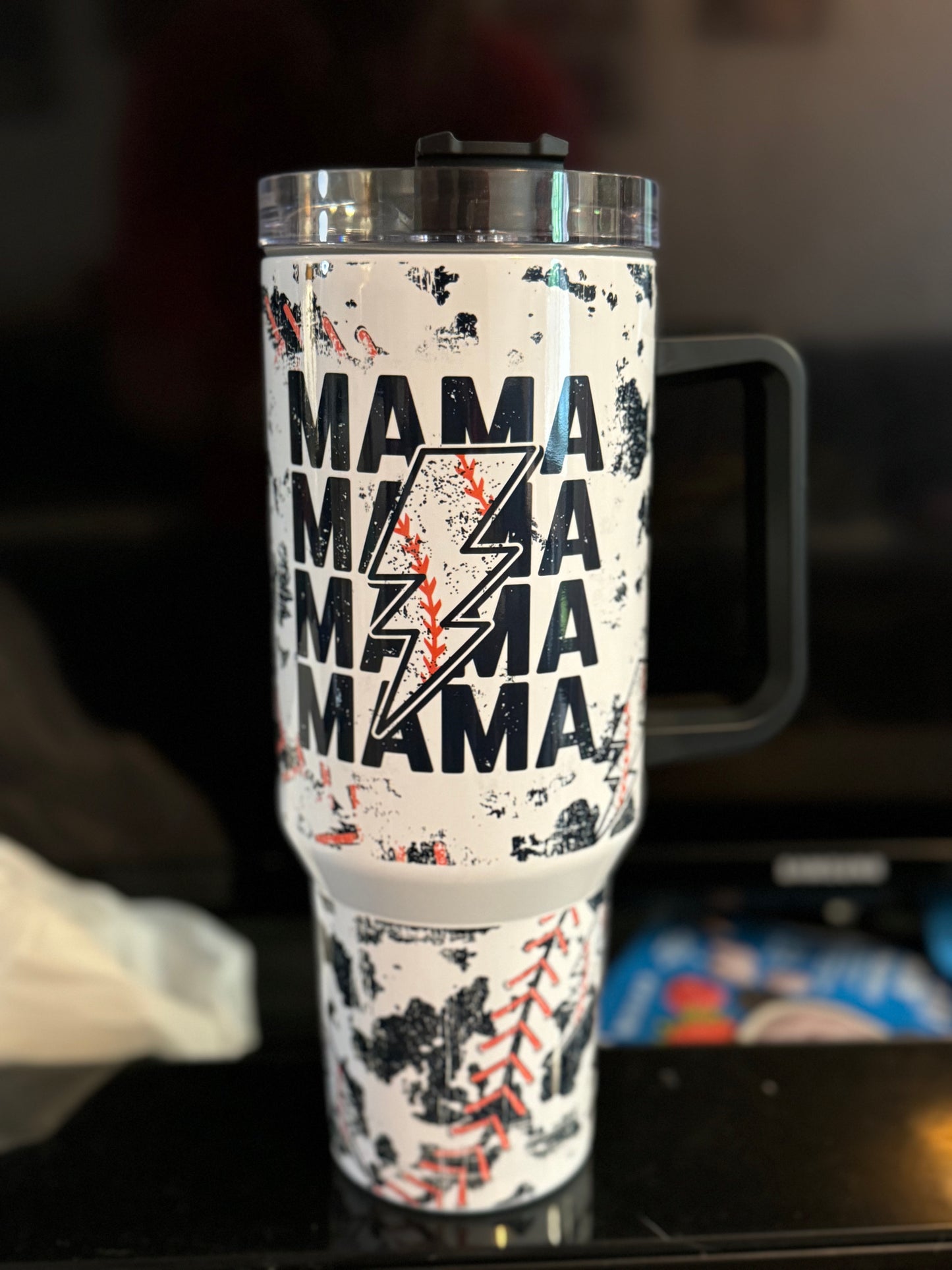 40oz Baseball Mama Tumbler