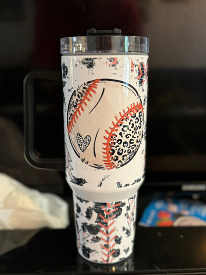 40oz Baseball Mama Tumbler