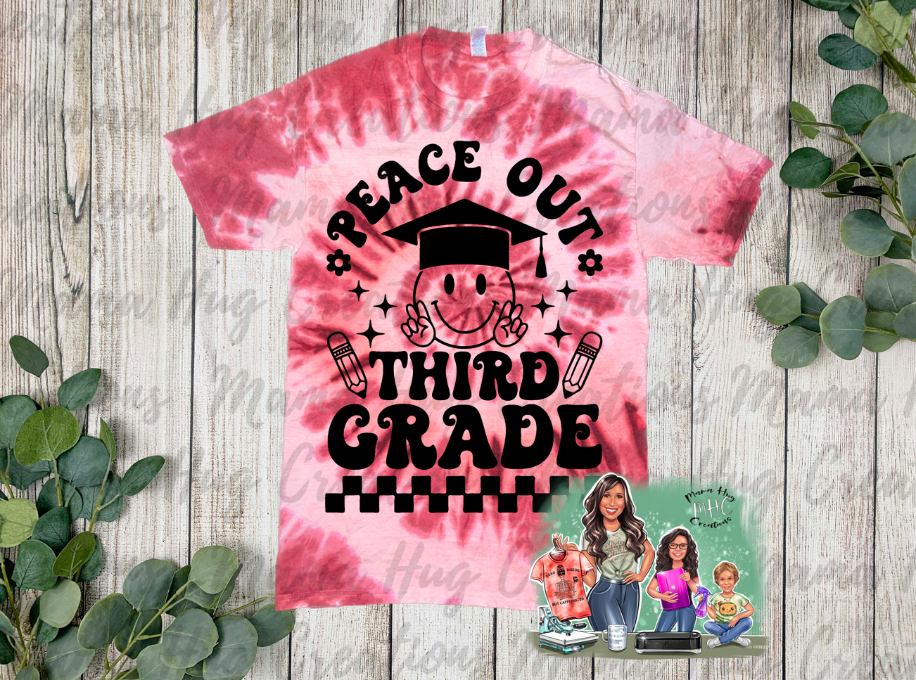 Peace Out School Tie Dye T-Shirt