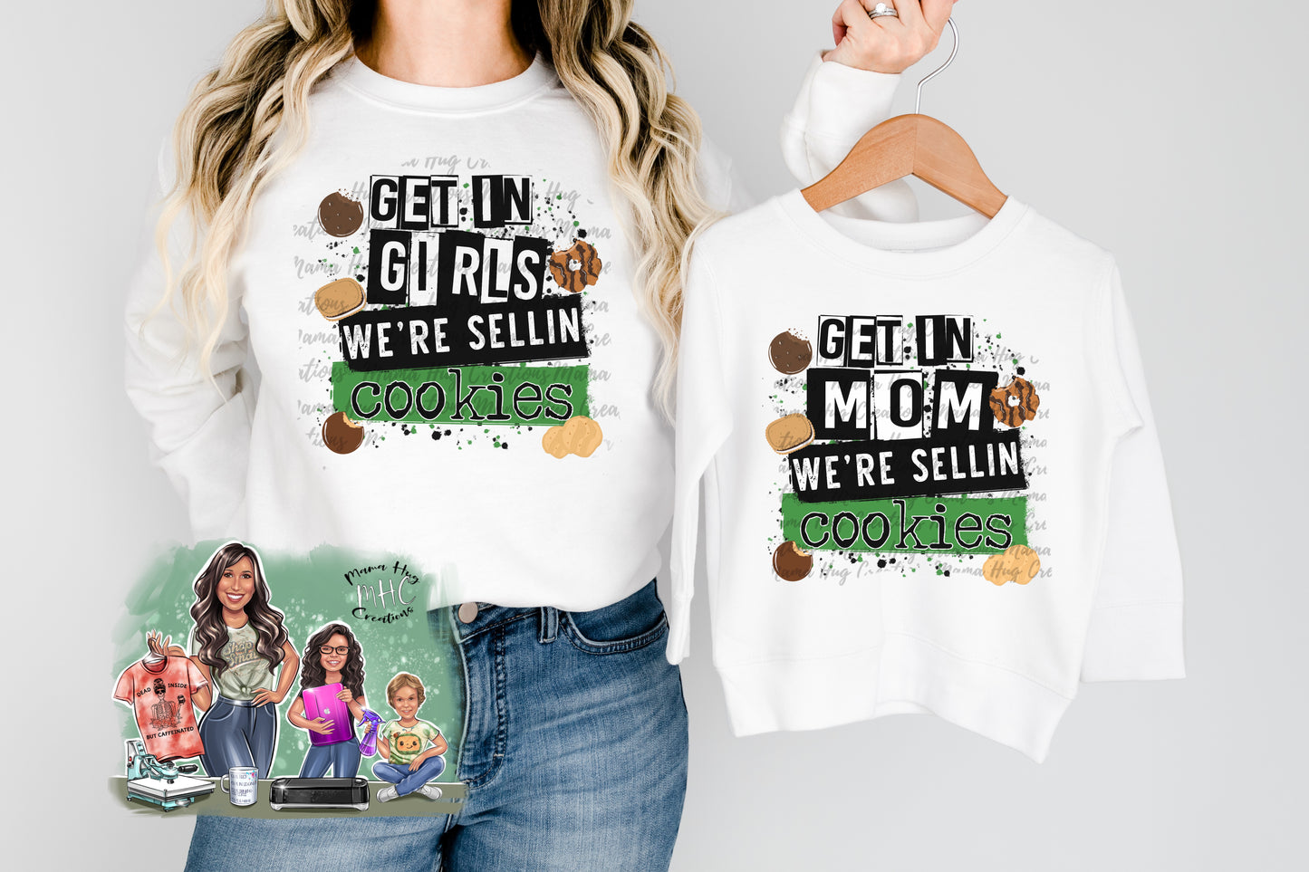 Mama / Mini Selling Cookies Long Sleeved Shirt