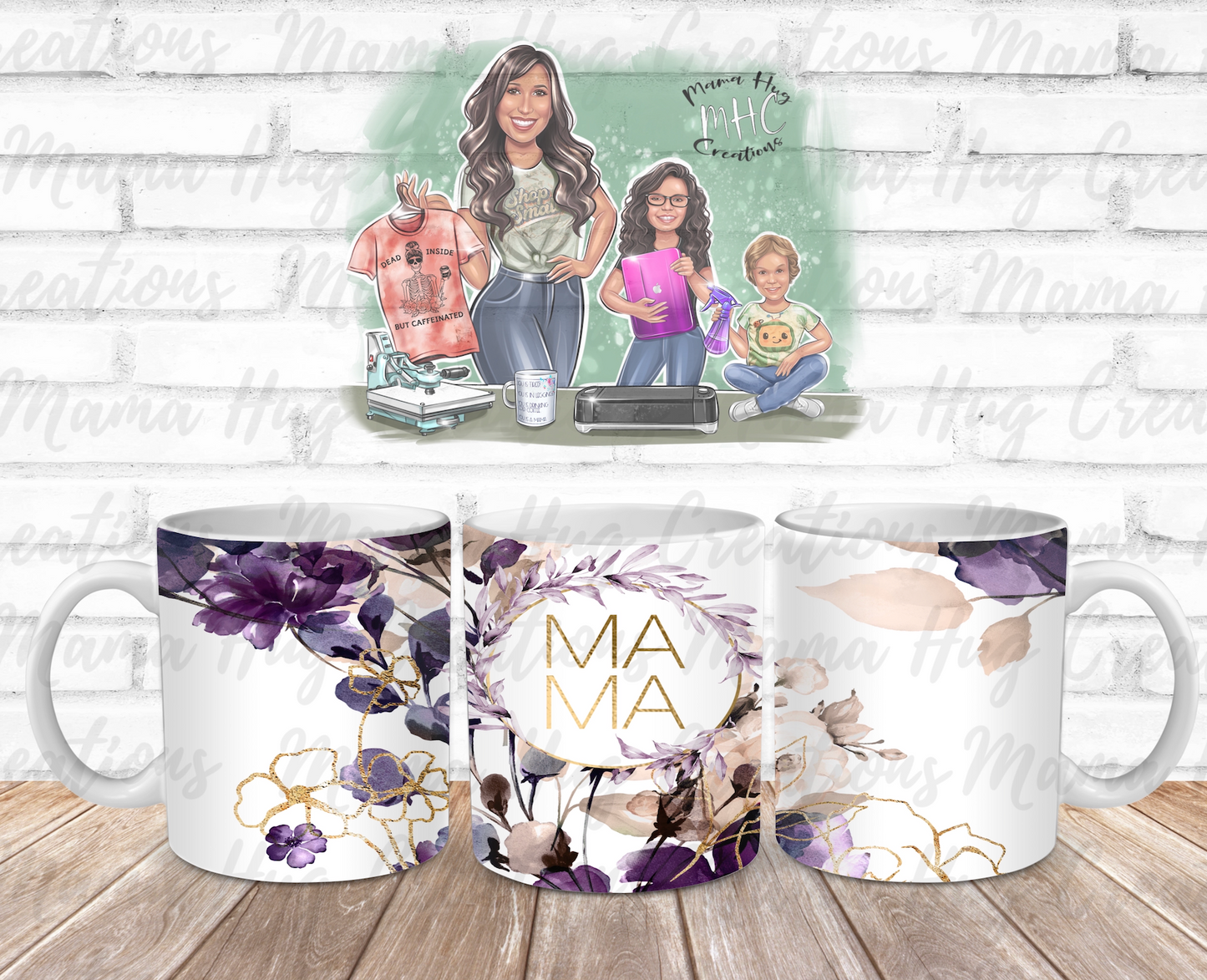 Mama Floral Coffee Mug