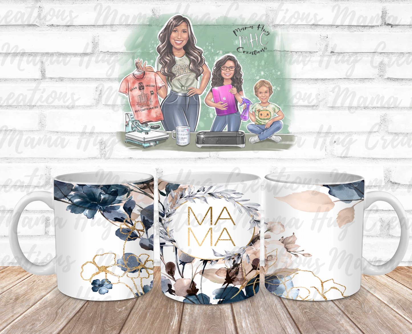 Mama Floral Coffee Mug