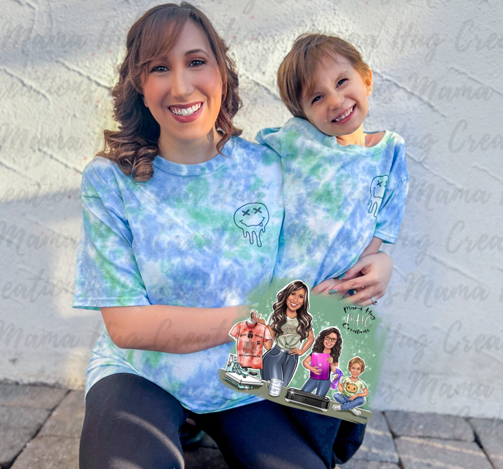Overstimulated Moms Club Tie Dye T-Shirt