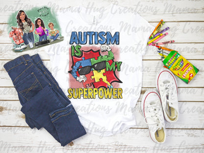 Kids Autism is my Superpower T-Shirt