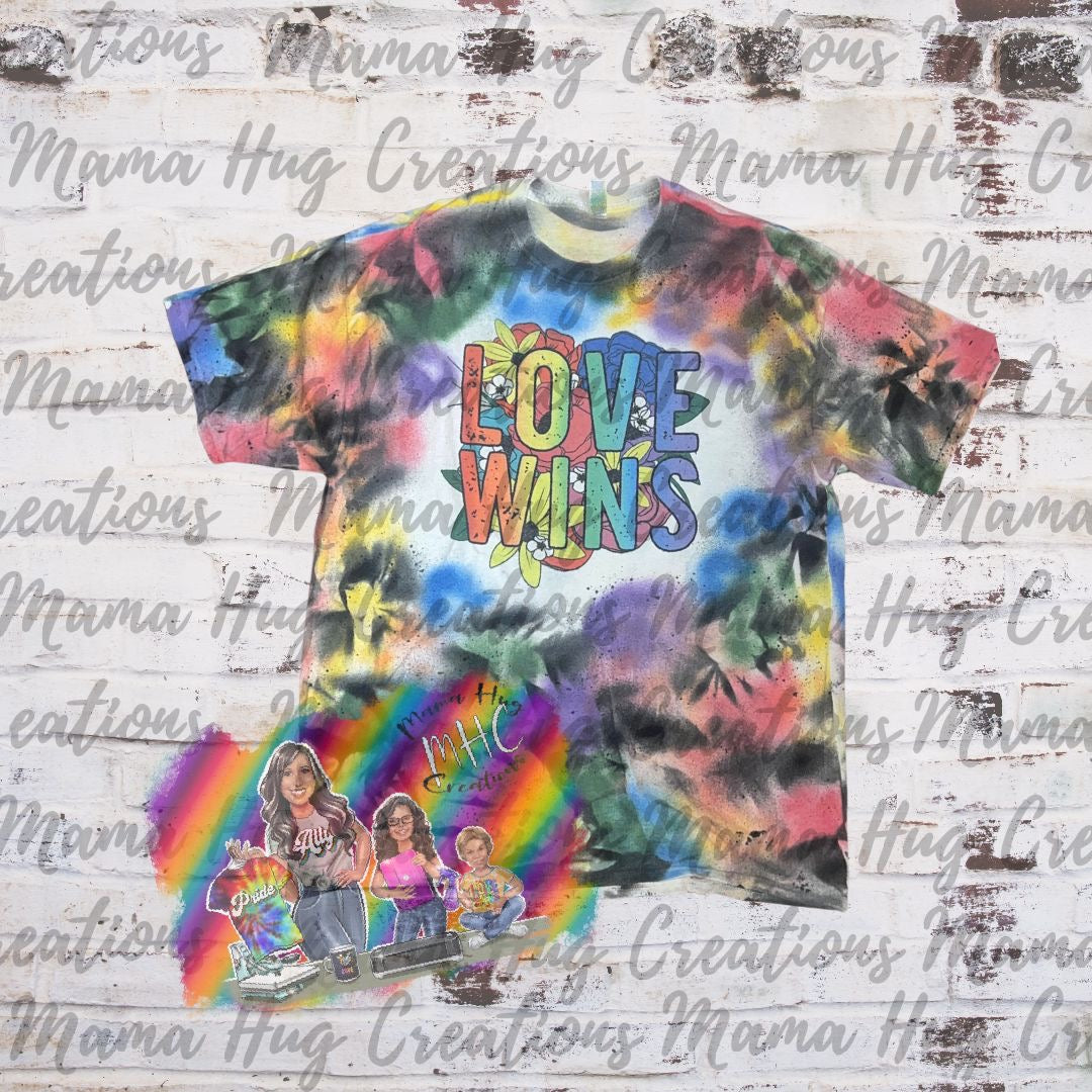 Love Wins Pride TieDye T-shirt