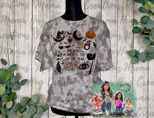 Most Wonderful time of the Year Spooky Tie Dye T-Shirt